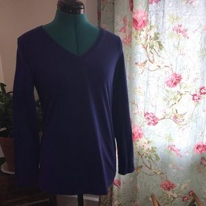 Purple long sleeve shirt